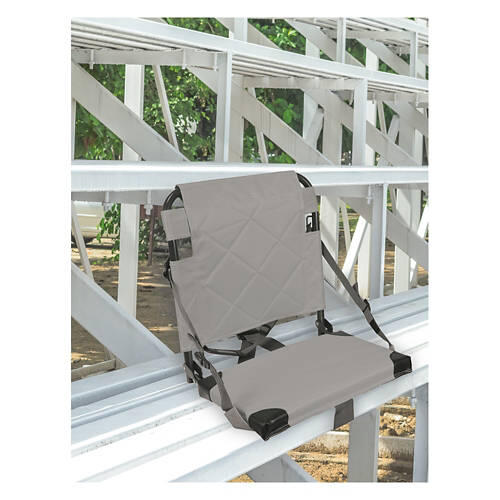 Folding Quilted Stadium Seat, Grey