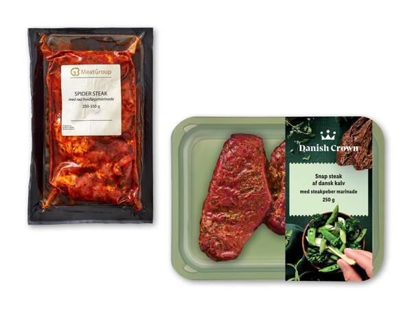 MEATGROUP/​DANISH CROWN Marineret spidersteak eller snap steak