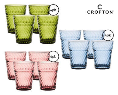 Glass Drinkware Assortment 4pk