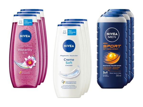 Crème de douche Nivea, pack de 3