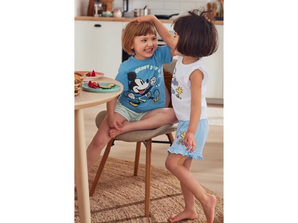 Girls' short pyjama set Girls' Short Pyjama Set "Mickey Mouse, Peanuts"