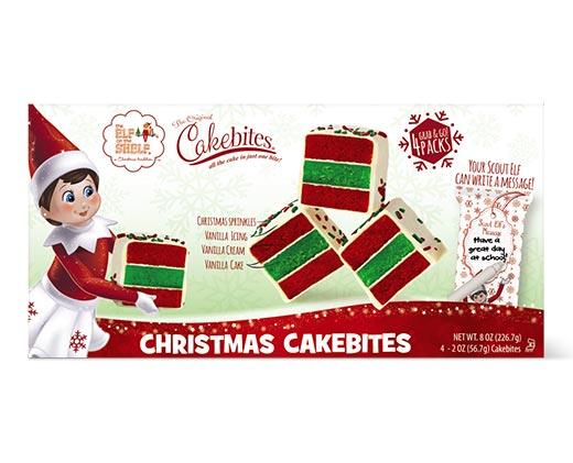 Cakebites 
 Elf on the Shelf Christmas Cake Bites