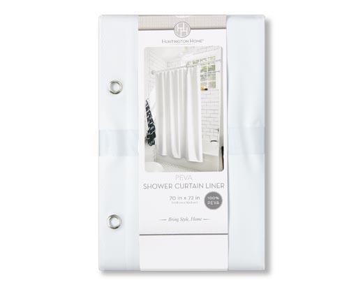 Huntington Home PEVA Shower Curtain Liner