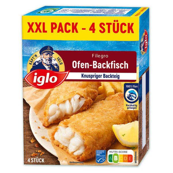 Backfisch-Stäbchen / Filegro XXL