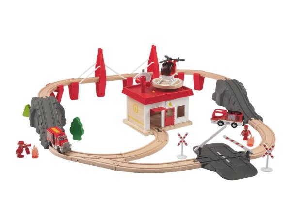 Farm train set or fire brigade train set