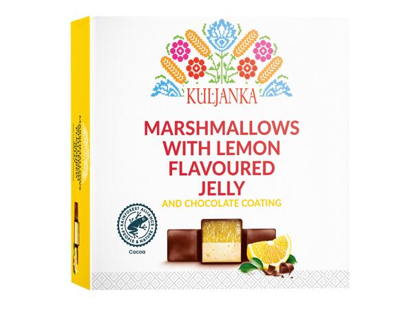 Chocolate Marshmallows with Flavoured Jelly