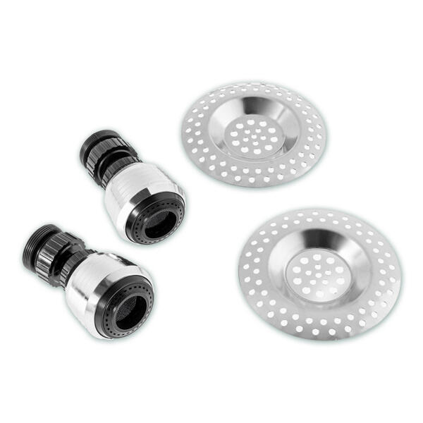 Schwenkbrausen- und Abflusssieb-Set