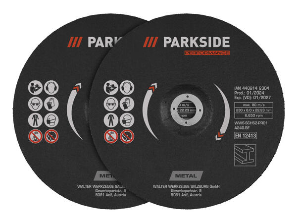 PARKSIDE PERFORMANCE(R) Řezné / hrubovací kotouče, Ø 230 mm