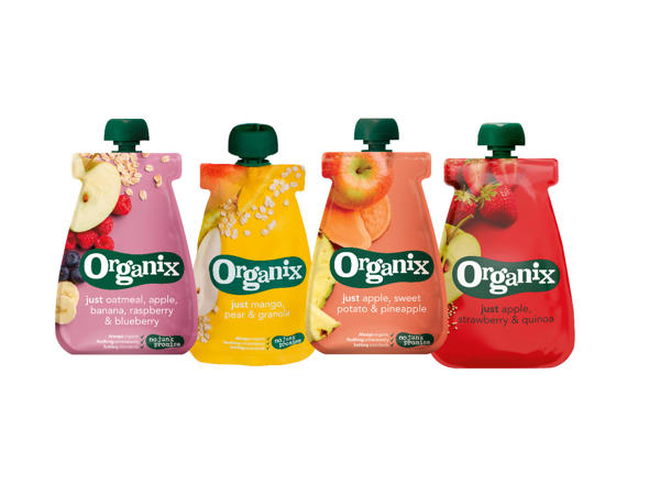 Organix fruktklämmis