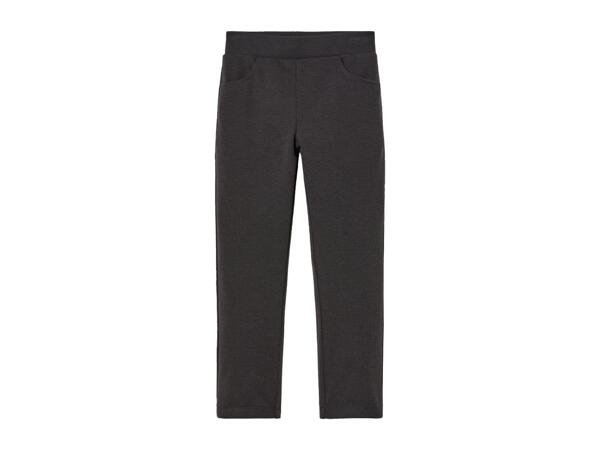 Girls' Grey Jersey School Trousers