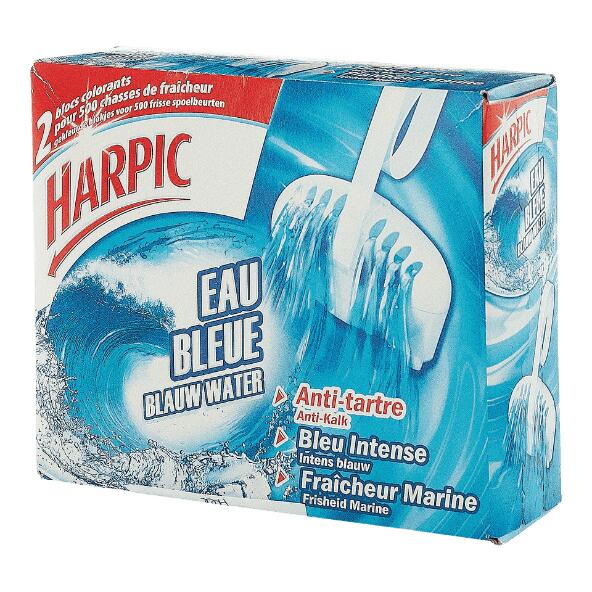 HARPIC(R) 				Blocs W.-C. eau bleue, 2 pcs
