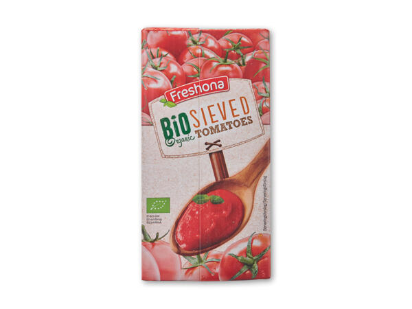 Økologisk tomatpassata