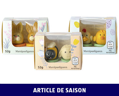 FIGURINES DE PÂQUES EN MASSEPAIN