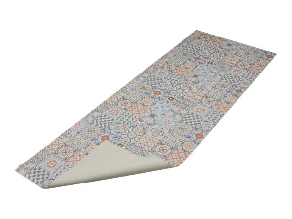 Kitchen Runner Mat With Mosaic Tile Pattern