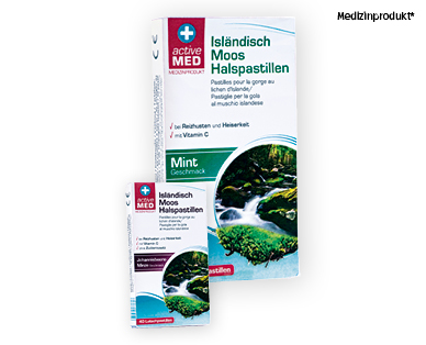 ACTIVE MED Isländisch Moos Halspastillen