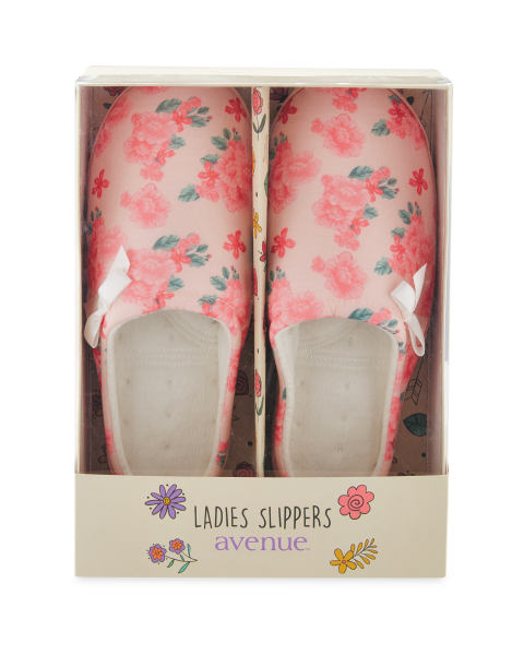 Avenue Ladies' Floral Slippers
