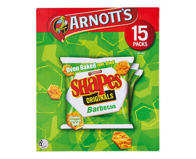 Arnott's Shapes 15pk/375g - BBQ Shapes