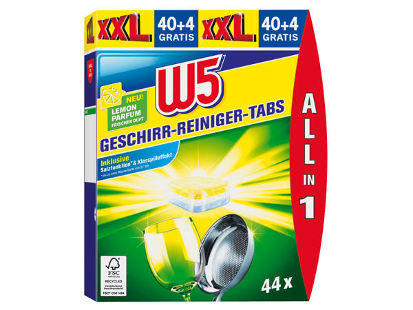 Geschirr-Reiniger-Tabs Zitrone 40 + 4 Tabs gratis