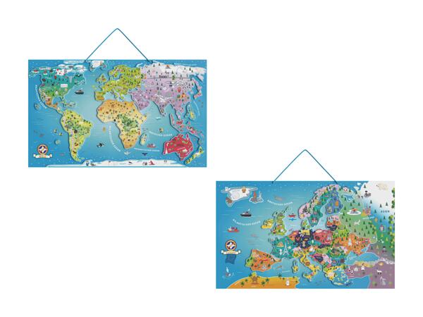 Carta geografica magnetica mondo/Europa