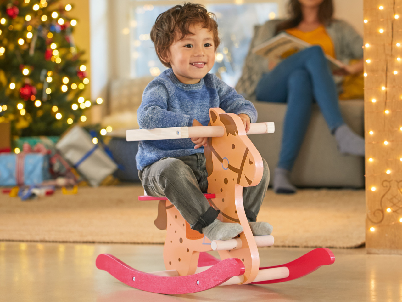 PLAYTIVE JUNIOR(R) Holz-Rutschrad oder Schaukelpferd