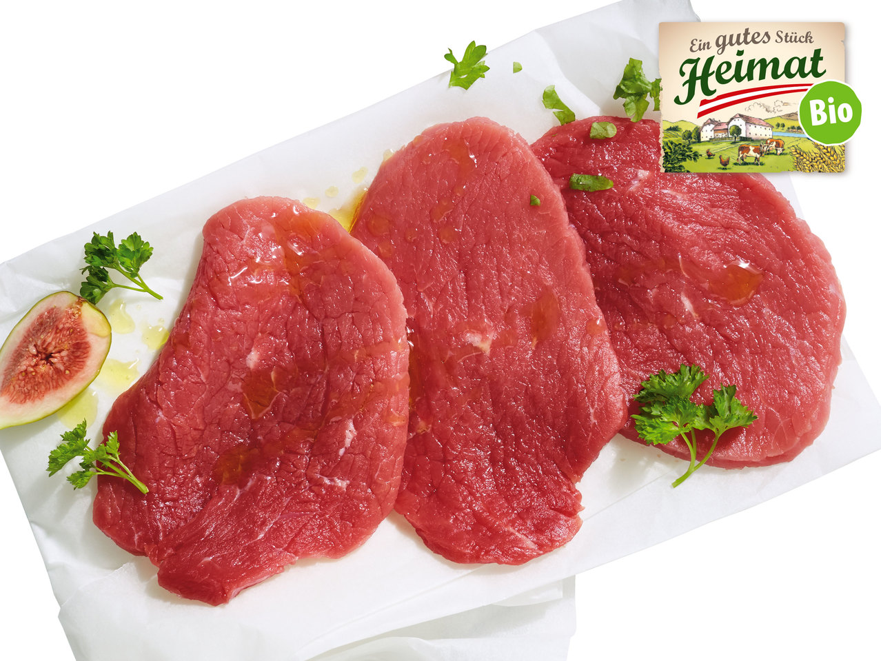 EIN GUTES STÜCK HEIMAT Frische österreichische Bio-Rindsschnitzel