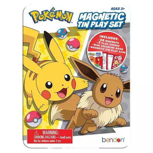 Kids Pokémon Mini Magnetic Tin Play Set