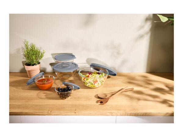 Silvercrest Grey Glass Bowl Set - 5 Pieces