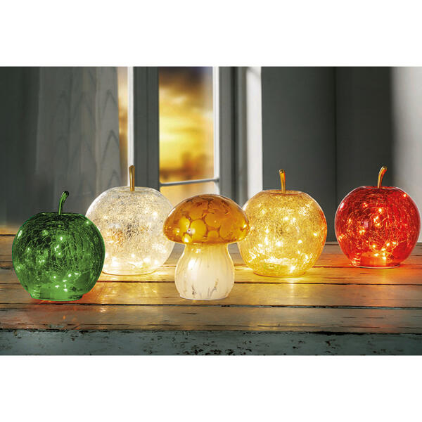 LED-Deko-Apfel /-Pilz