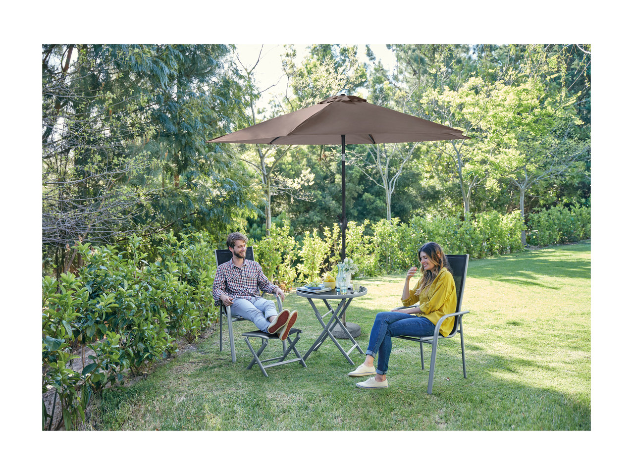 Florabest Aluminium and Glass Table1