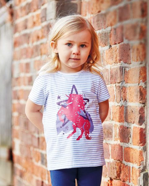 Crane Kids' Striped Unicorn Top