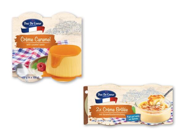 DUC DE COEUR Creme caramel eller brulé