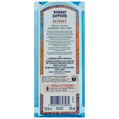 Sunset Gin 700mL