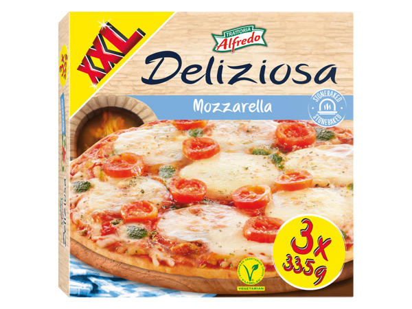TRATTORIA ALFREDO Steinofenpizza Mozzarella