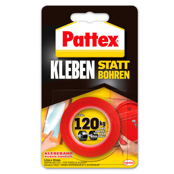 Kleben statt Bohren Doppelseitiges Klebeband