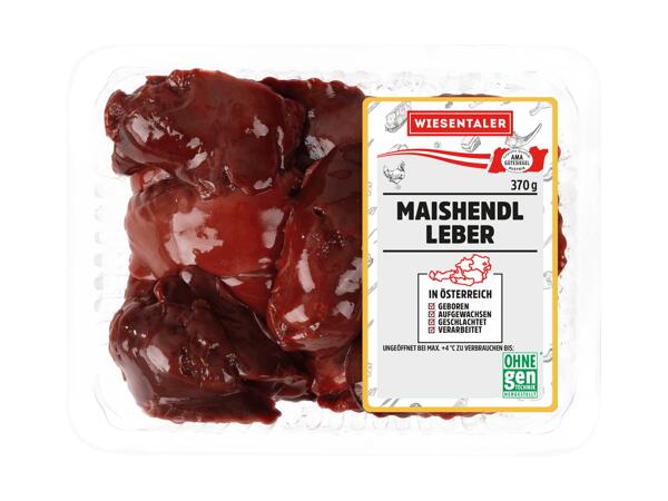 Frische Maishendl Leber