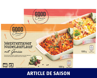 GOOD CHOICE 
 GRATIN DE PÂTES