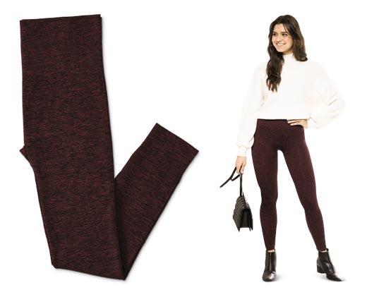 Serra 
 Ladies' Faux Leather or Seamless Leggings
