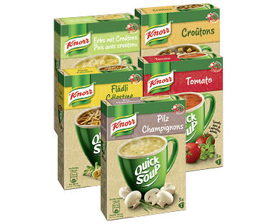 KNORR(R)
SOUPES INSTANTANÉES QUICK SOUP