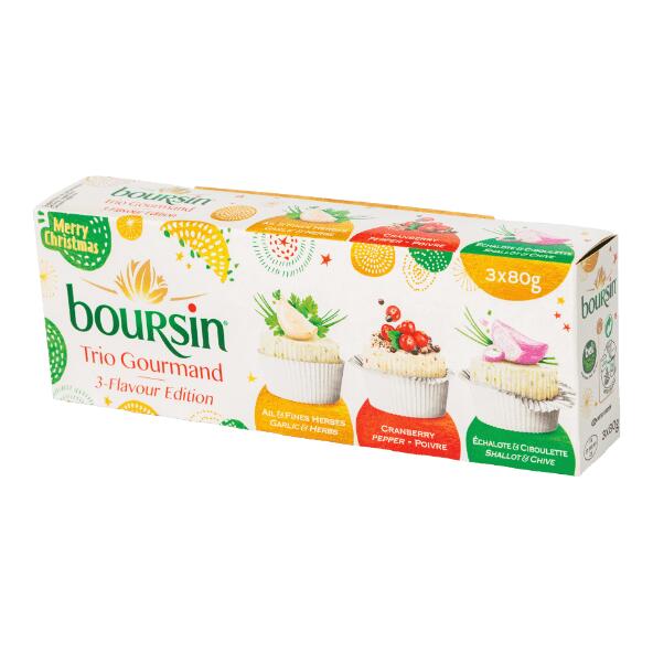 BOURSIN(R) 				Roomkaas, 3 st.