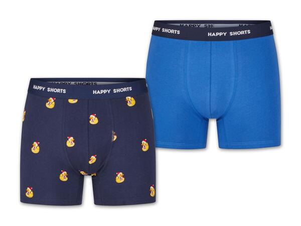 Damen Slips, 4 Stück/Herren Boxershorts, 2 Stück