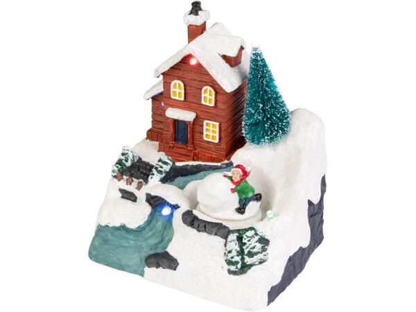 Animated Christmas Scene with LEDs