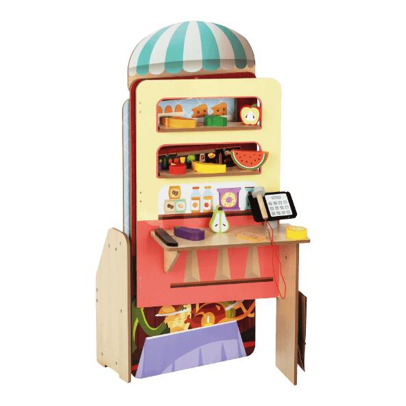 TOYLINO(R) 				Klappbares Rollenspiel aus Holz 2-in-1