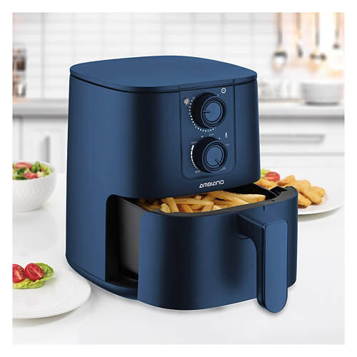 Compact Air Fryer, Navy Blue