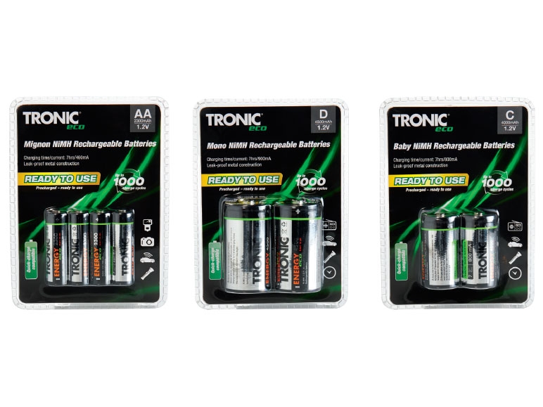 Tronic Ready To Use Ni-MH Rechargeable Batteries