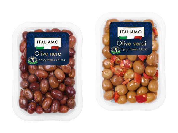 Olives épicées avec noyaux