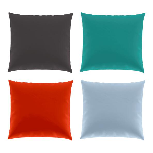 NOVITESSE(R) 				Mako-Satin-Kissenbezug, 2 St.