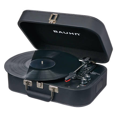 Bluetooth Suitcase Shaped Record Play, Black