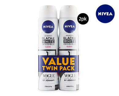Women's Nivea Invisible Anti-Perspirant Deodorant 2x150g