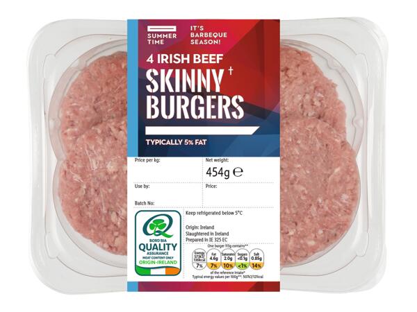 4 Irish Skinny Burgers