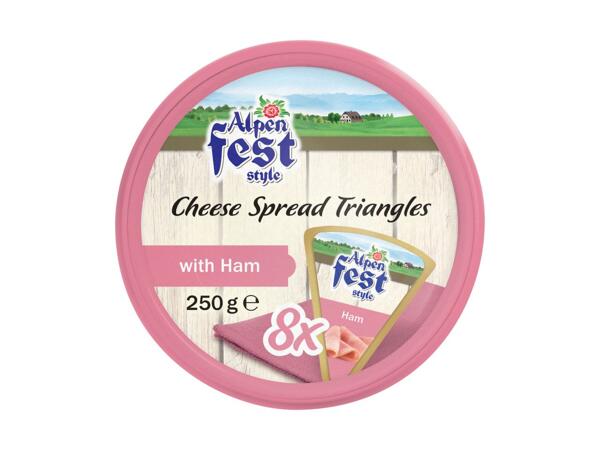 Cheese Spread Triangles